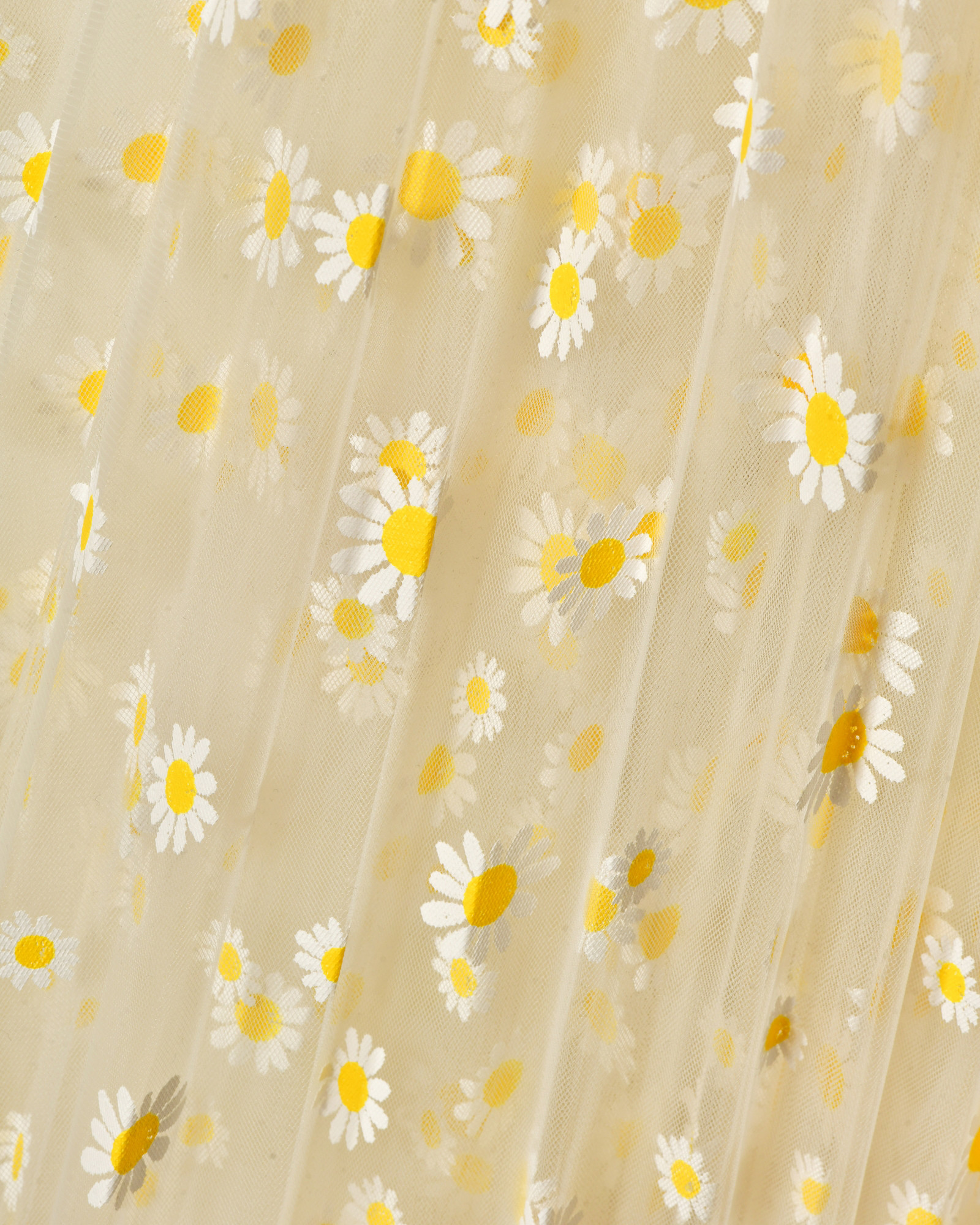 Jupe longue en tulle à imprimé marguerite Edward Achour