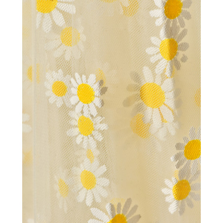 Jupe longue en tulle à imprimé marguerite Edward Achour