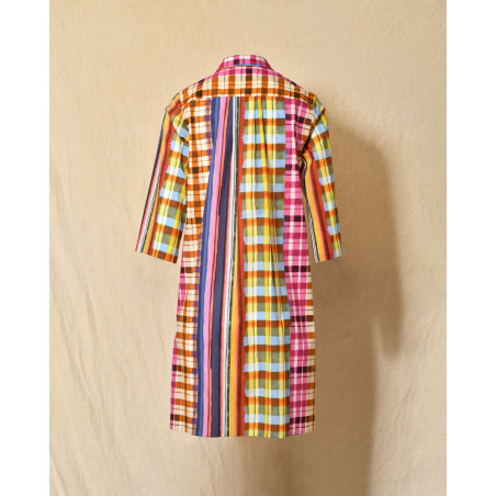 Robe à imprimés multicolores Lady Cotton