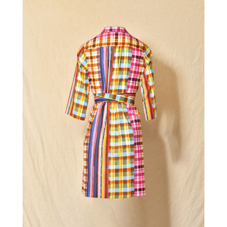 Robe à imprimés multicolores Lady Cotton
