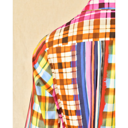 Robe à imprimés multicolores Lady Cotton