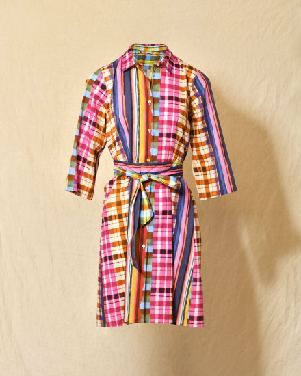 Robe à imprimés multicolores Lady Cotton
