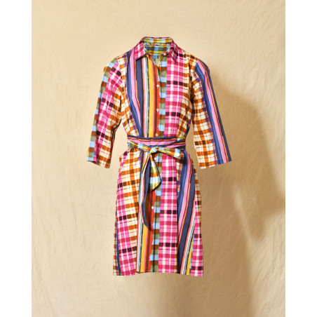 Robe à imprimés multicolores Lady Cotton