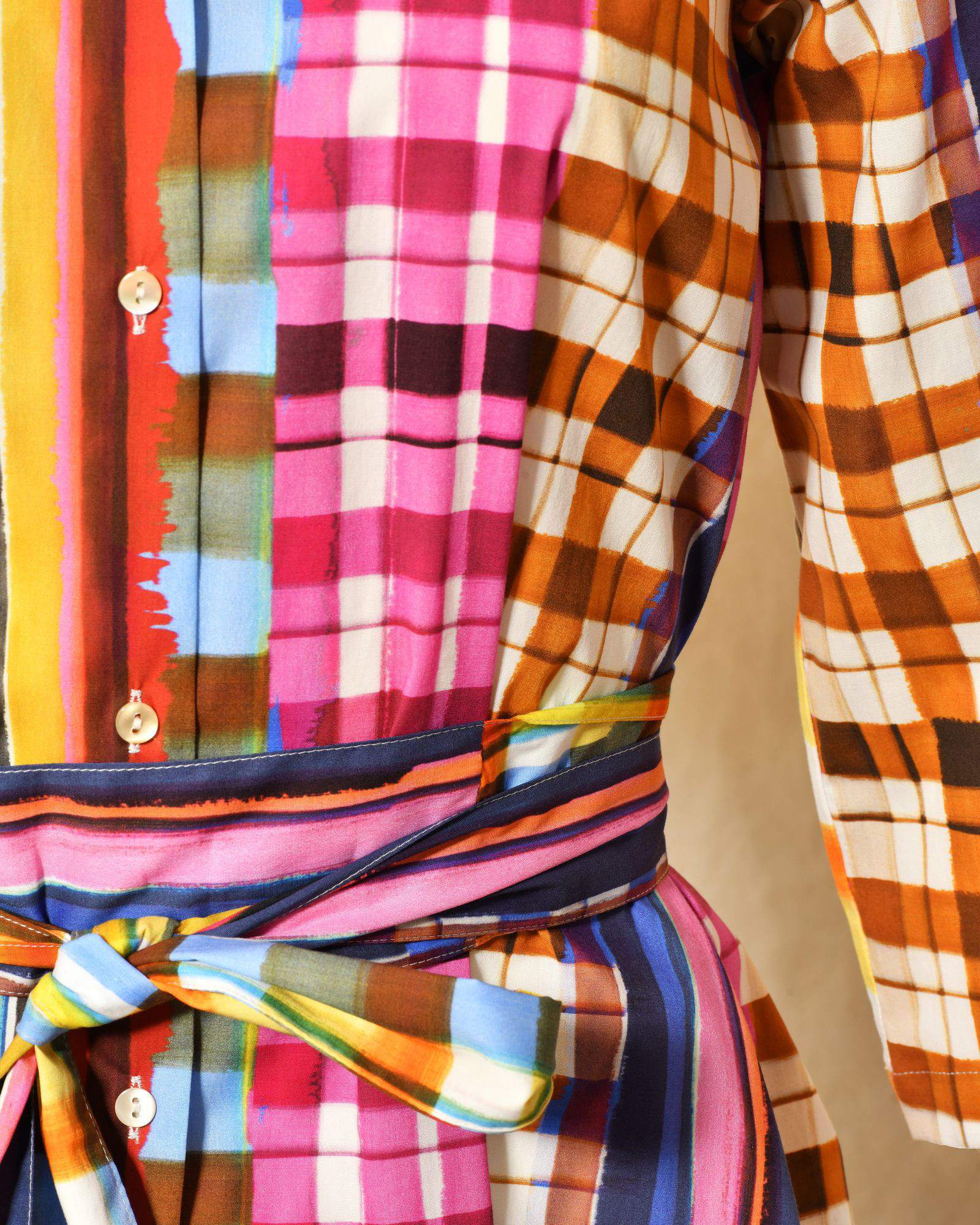 Robe à imprimés multicolores Lady Cotton