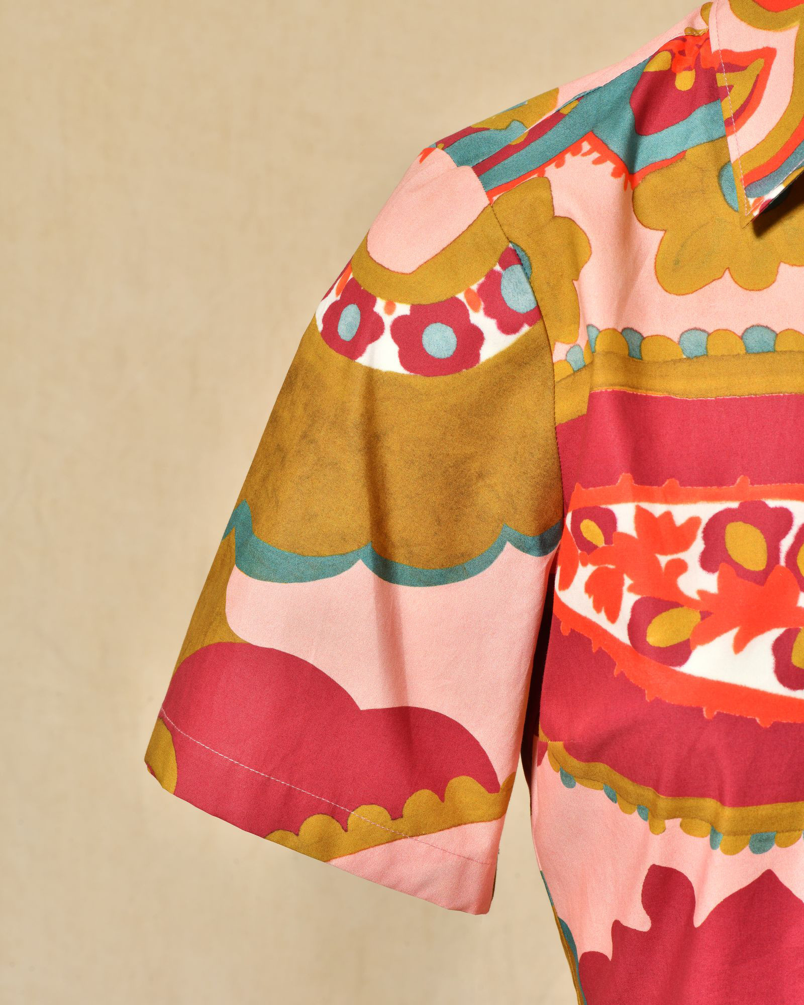 Robe chemise à imprimés multicolores Lady Cotton