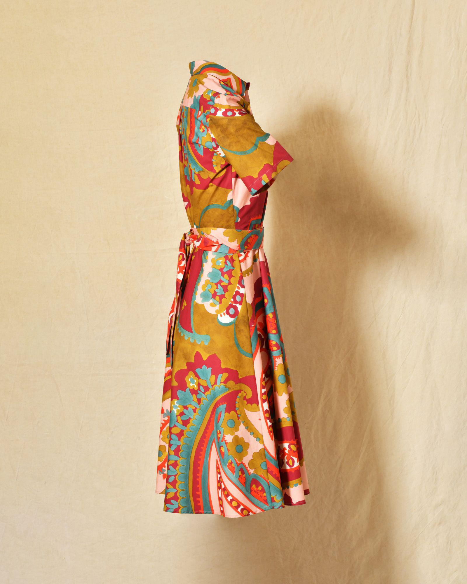 Robe chemise à imprimés multicolores Lady Cotton