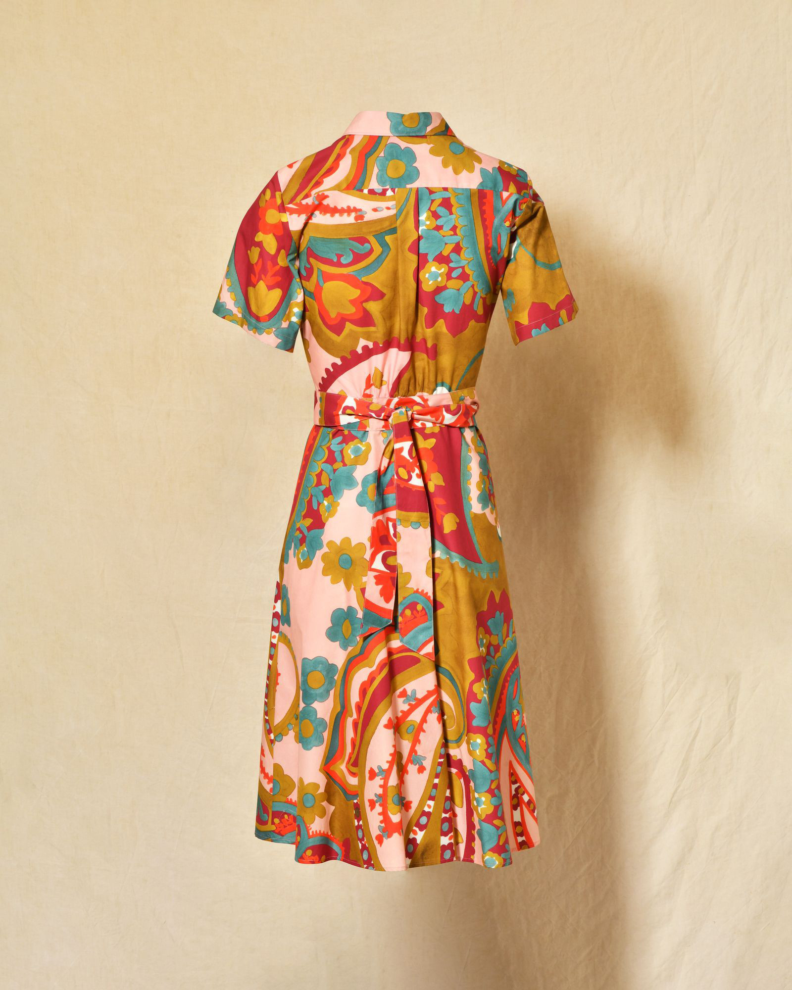Robe chemise à imprimés multicolores Lady Cotton