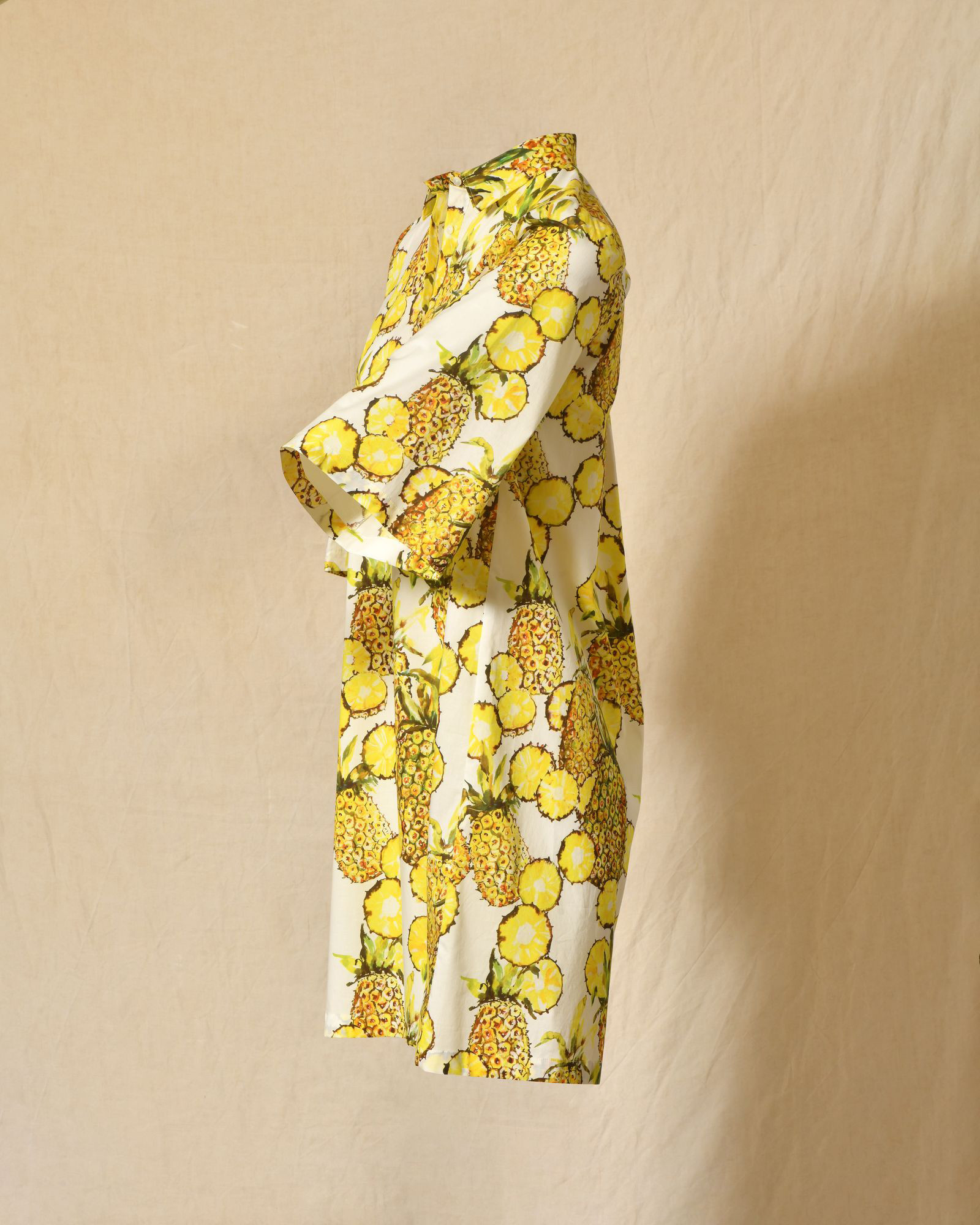 Robe chemise imprimé ananas Lady Cotton