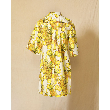 Robe chemise imprimé ananas Lady Cotton
