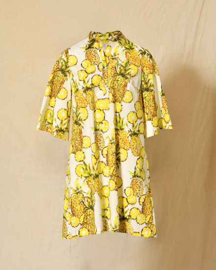 Robe chemise imprimé ananas Lady Cotton