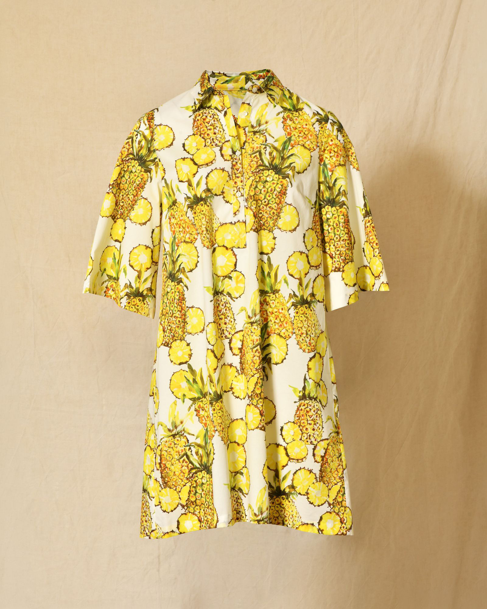 Robe chemise imprimé ananas Lady Cotton