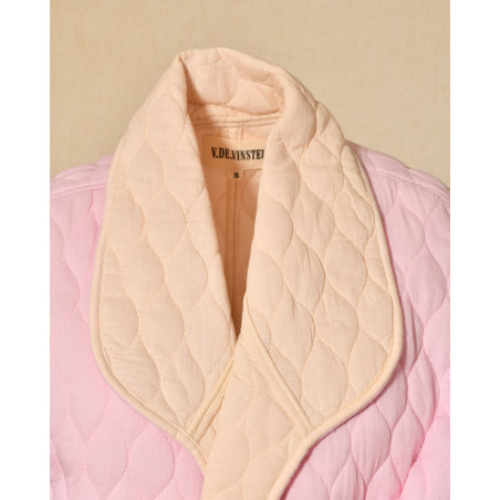 Veste sans manches matelassée rose V.de.Vinster
