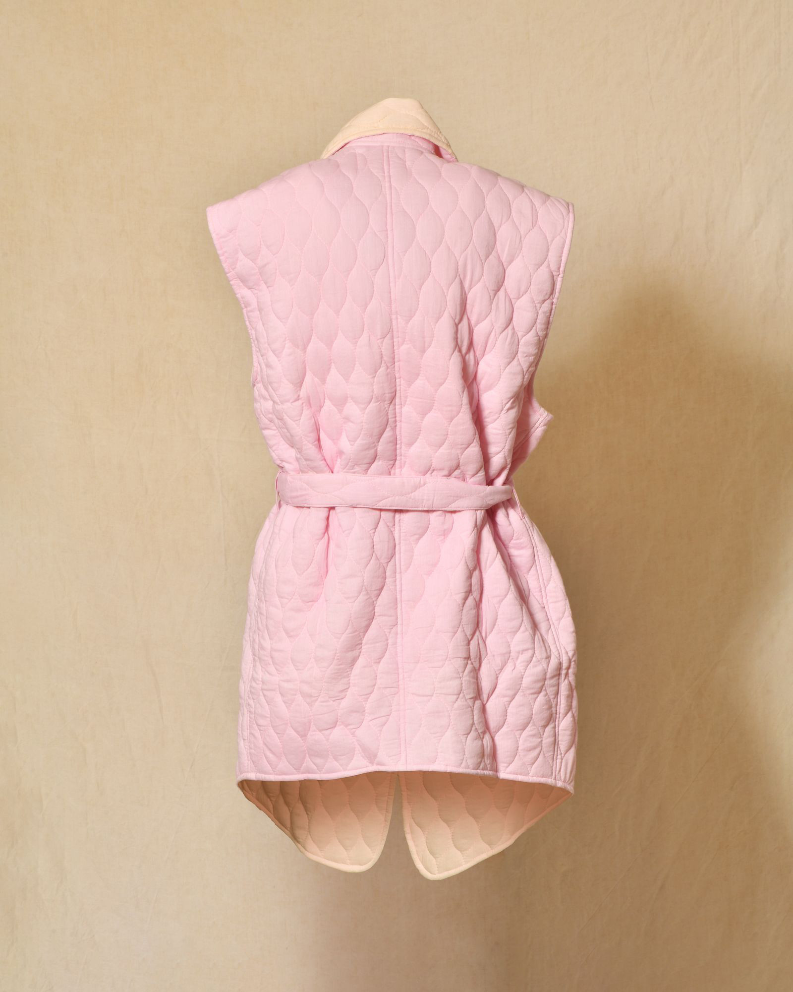 Veste sans manches matelassée rose V.de.Vinster
