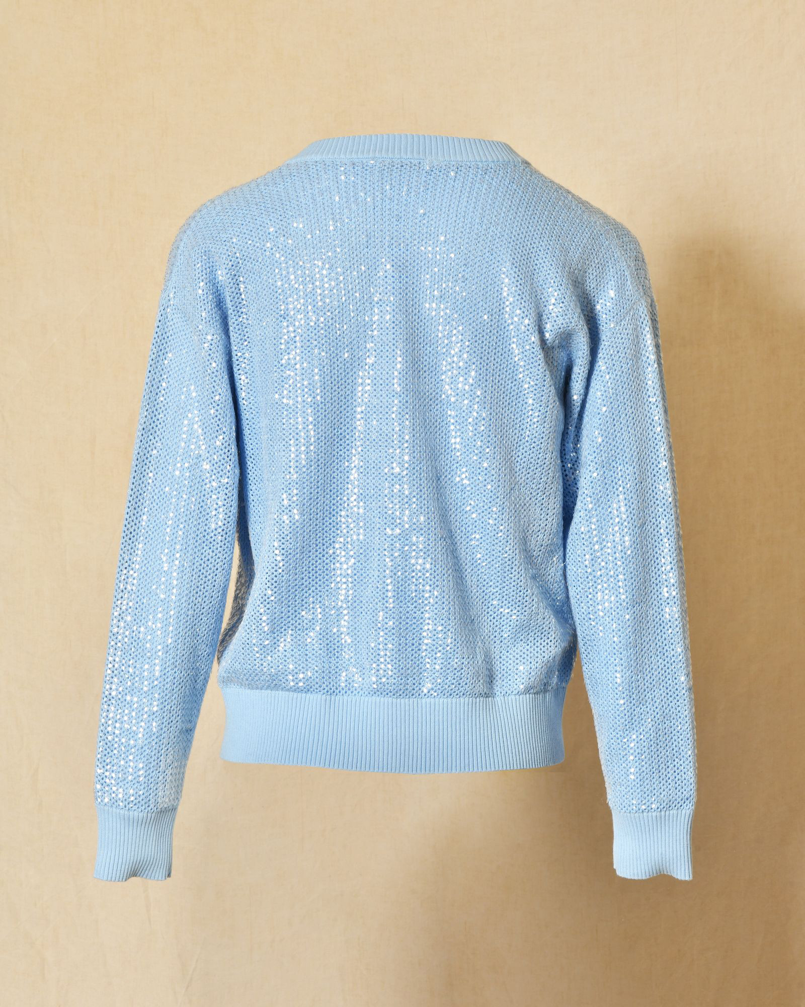 Cardigan à sequins bleu pastel Parosh