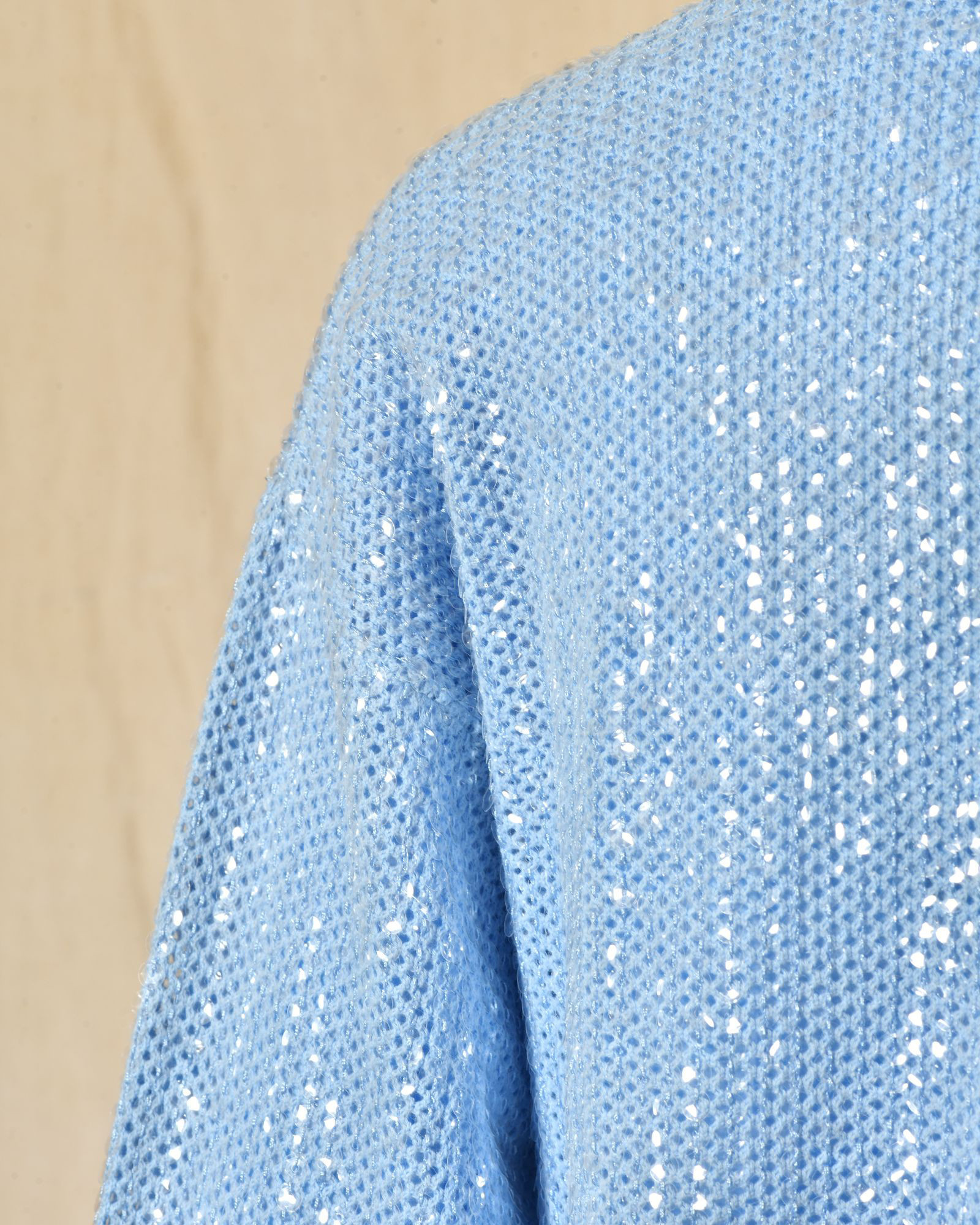 Cardigan à sequins bleu pastel Parosh