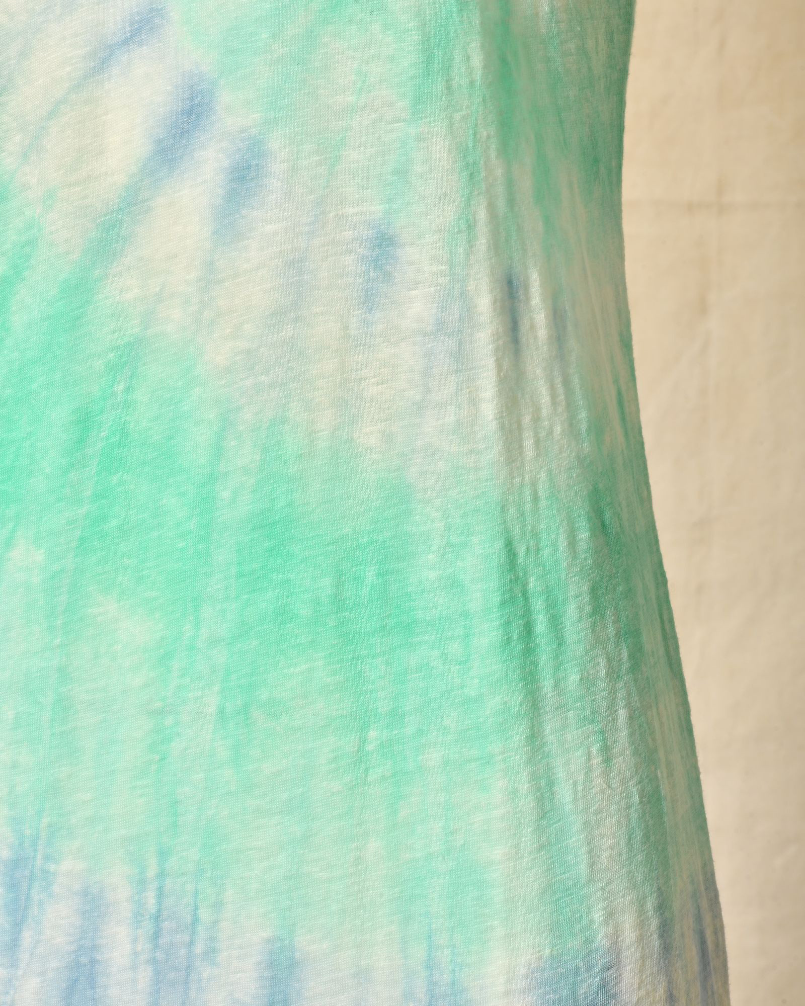 Robe en lin sans manches tie & dye verte et bleue Ma Petite Capsule