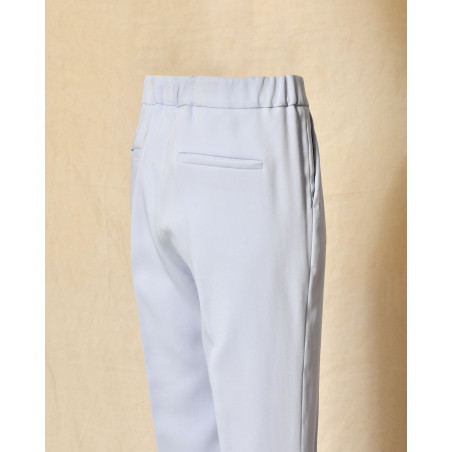 Pantalon cigarette violet Clips