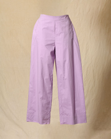Pantalon palazzo violet pastel Bella Jones