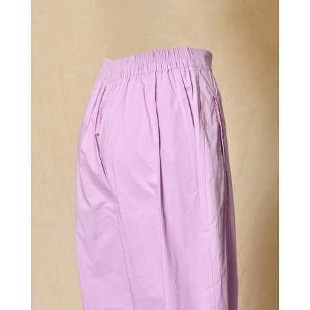 Pantalon palazzo violet pastel Bella Jones