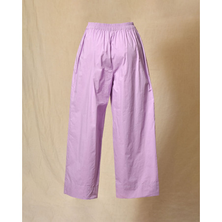 Pantalon palazzo violet pastel Bella Jones