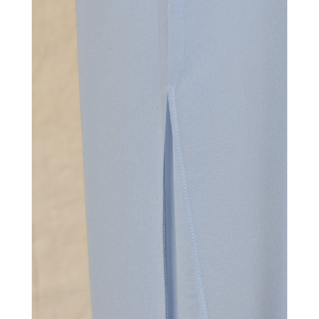 Pantalon palazzo fluide bleu Clips