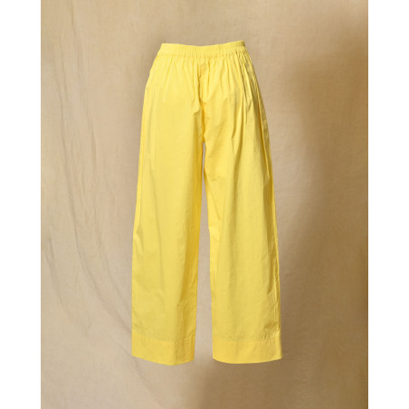 Pantalon palazzo jaune pastel Bella Jones