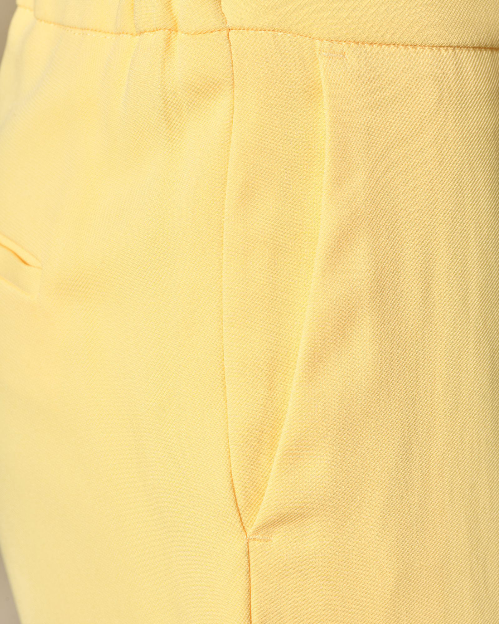 Pantalon cigarette jaune pâle Clips
