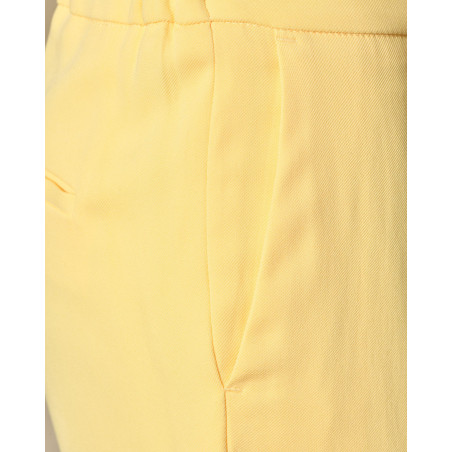 Pantalon cigarette jaune pâle Clips