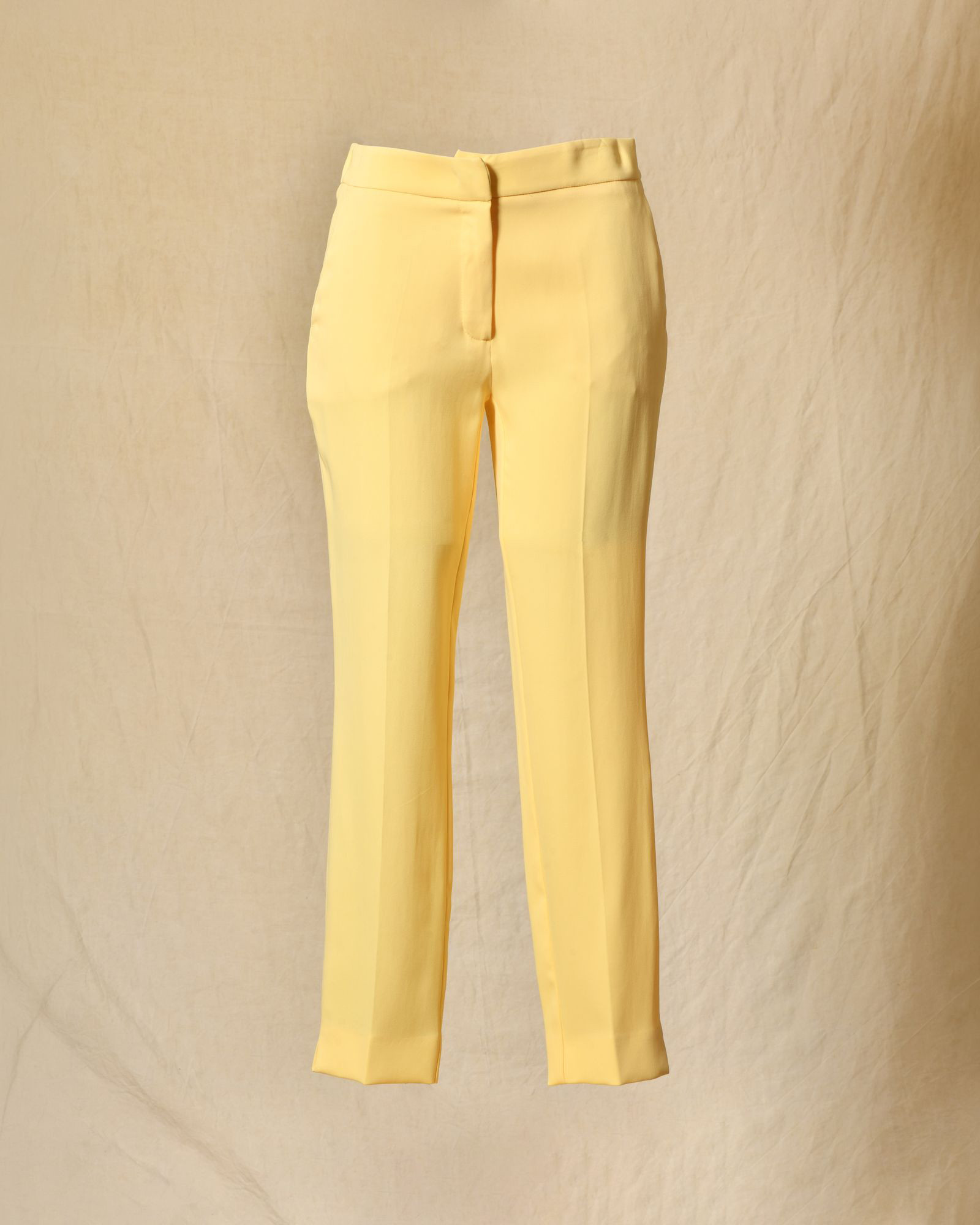 Pantalon cigarette jaune pâle Clips