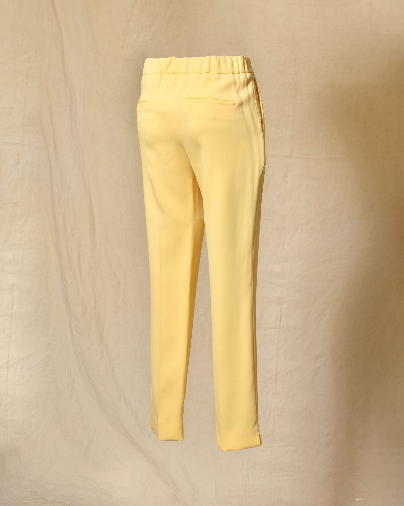 Pantalon cigarette jaune pâle Clips