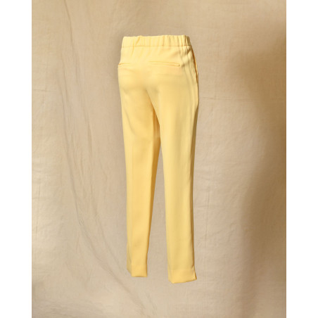 Pantalon cigarette jaune pâle Clips