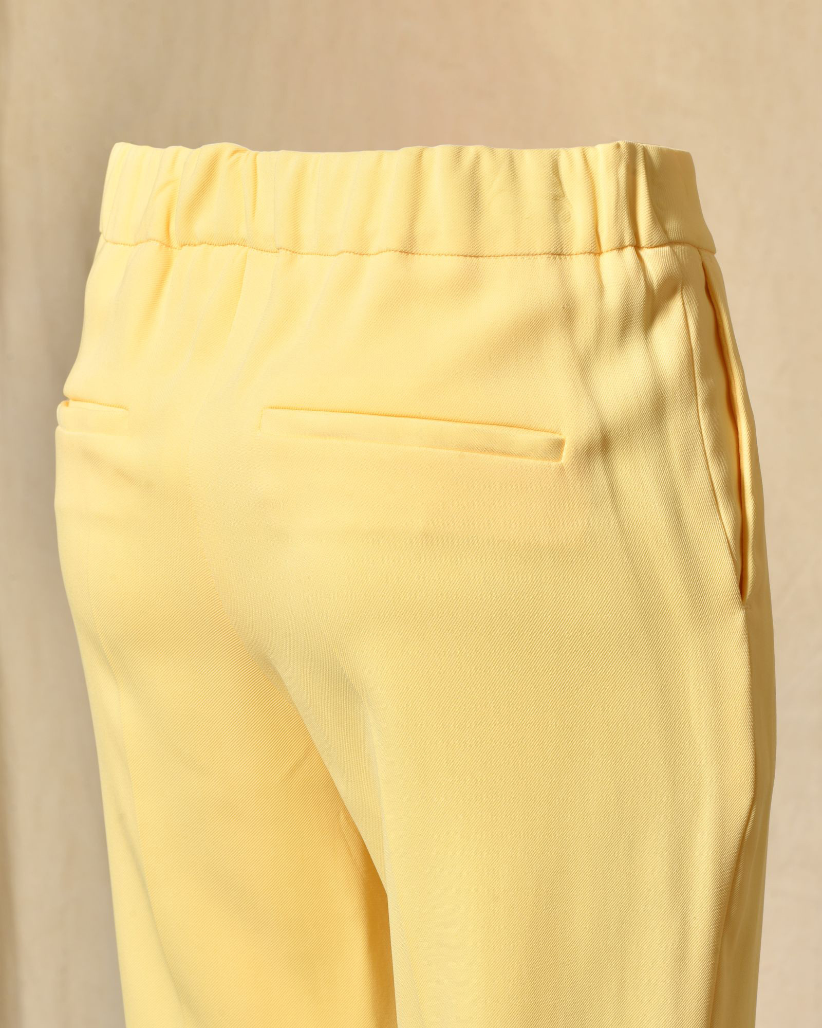Pantalon cigarette jaune pâle Clips