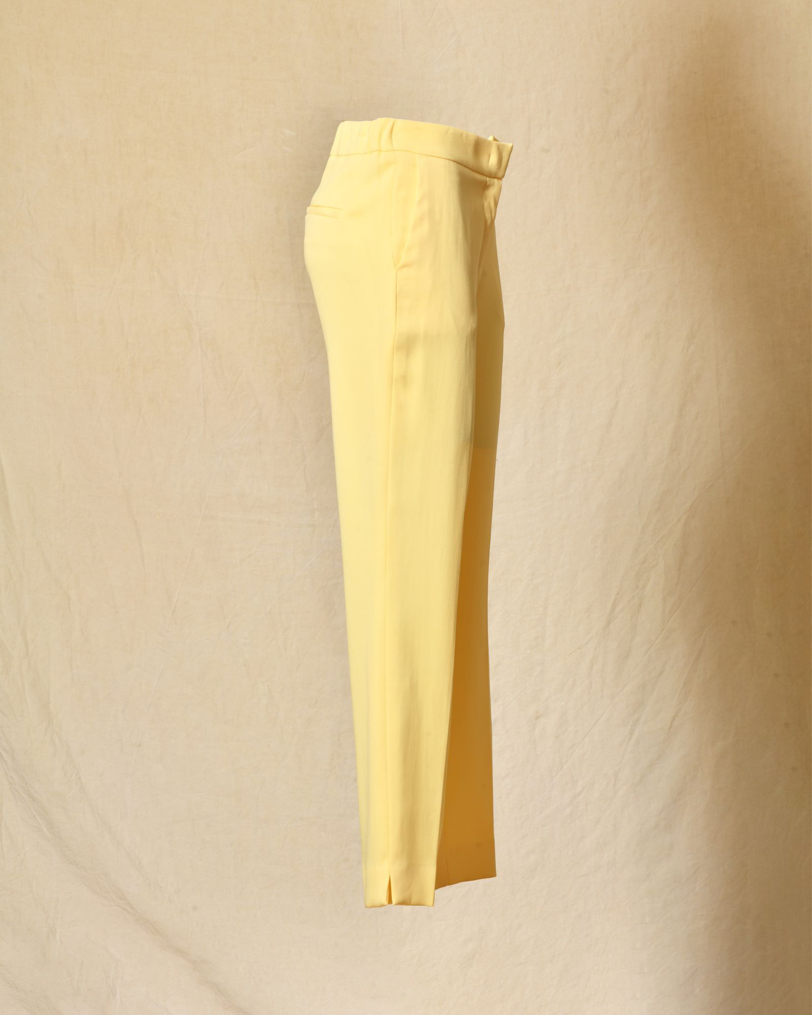 Pantalon cigarette jaune pâle Clips