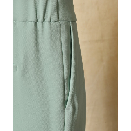 Pantalon cigarette vert d’eau Clips