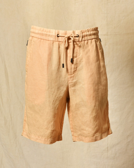 Short en lin orange Keeling