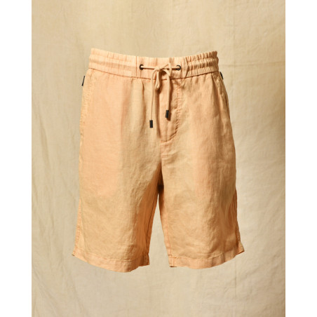 Short en lin orange Keeling