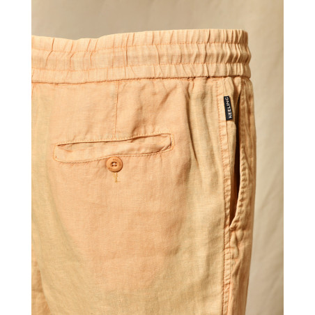Short en lin orange Keeling