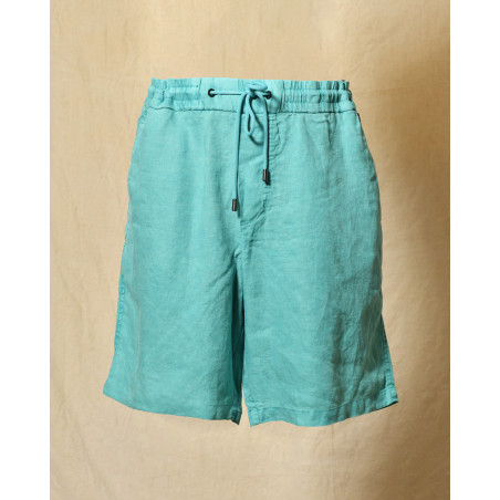 Short en lin turquoise Keeling