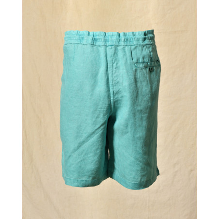 Short en lin turquoise Keeling