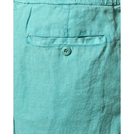 Short en lin turquoise Keeling