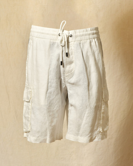 Short en lin blanc Keeling
