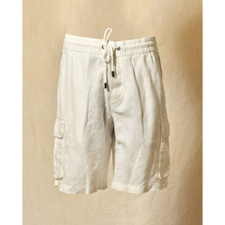 Short en lin blanc Keeling
