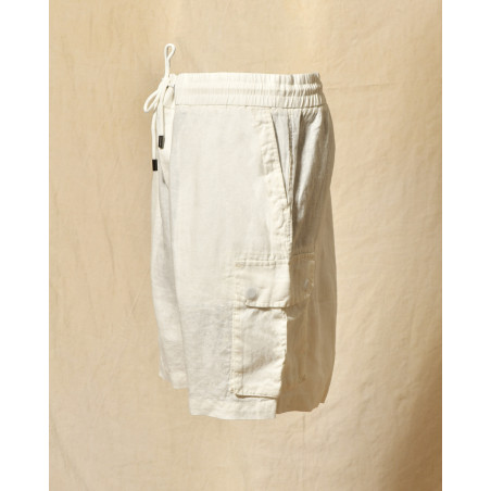 Short en lin blanc Keeling