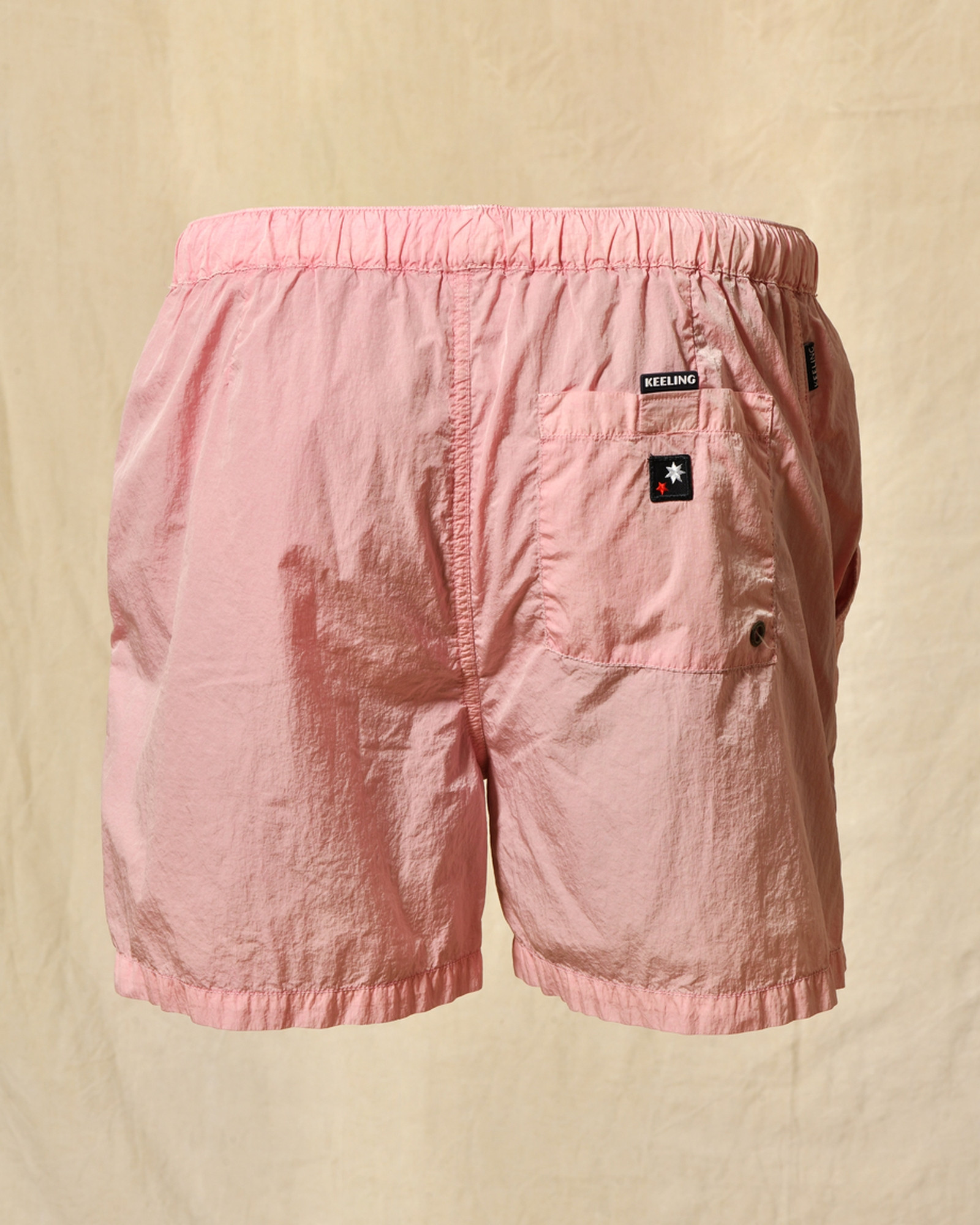 Short de bain rose effet froissé Keeling