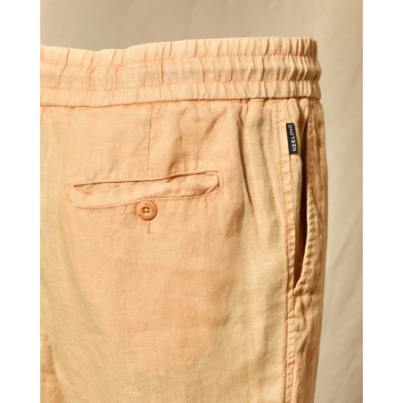 Short en lin orange Keeling
