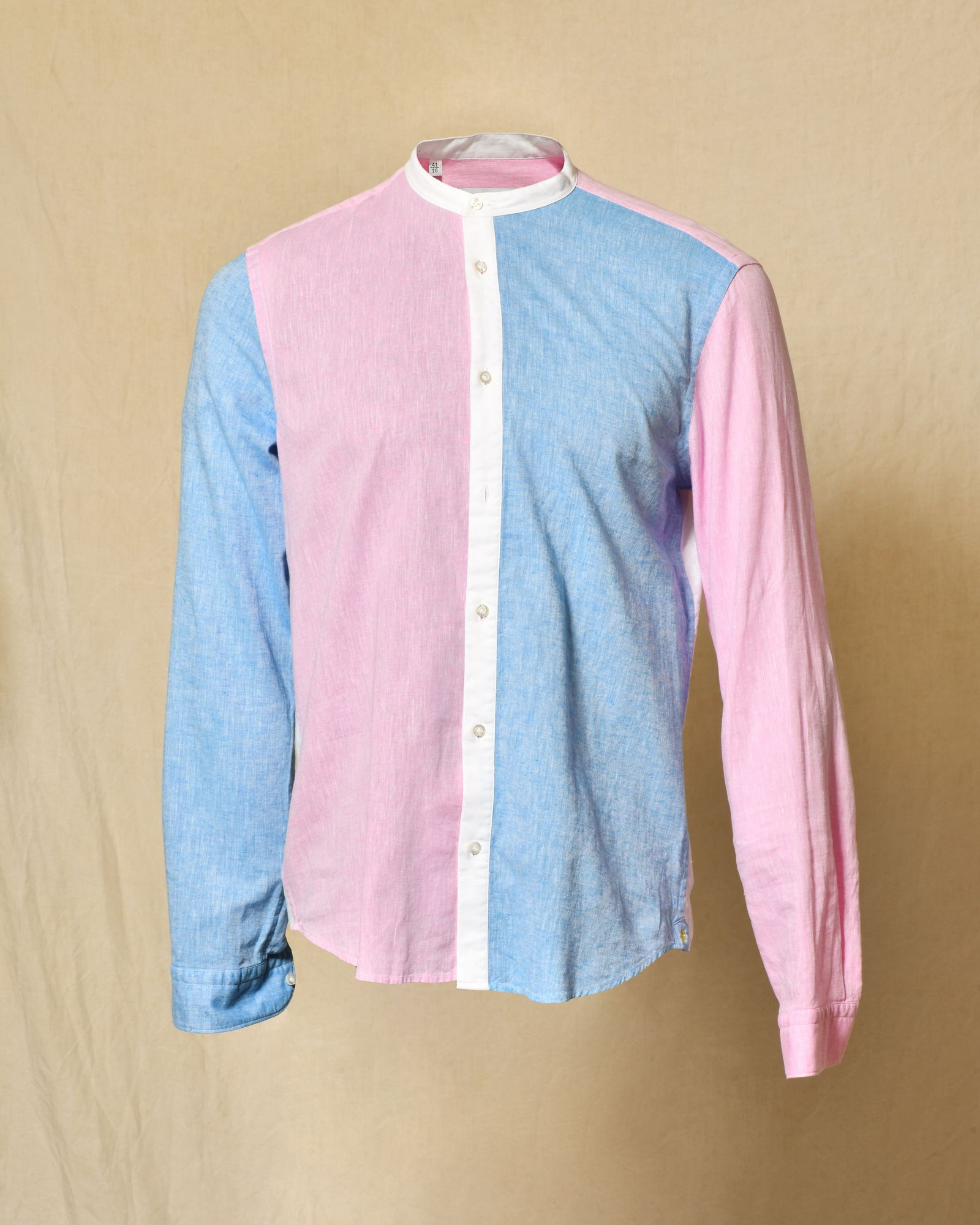 Chemise en lin bicolore Manuel Ritz