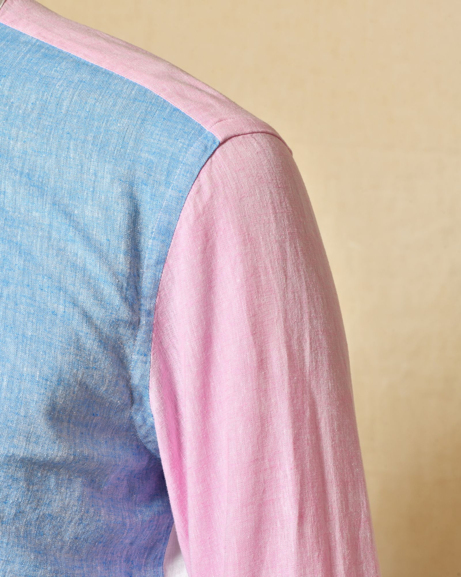 Chemise en lin bicolore Manuel Ritz