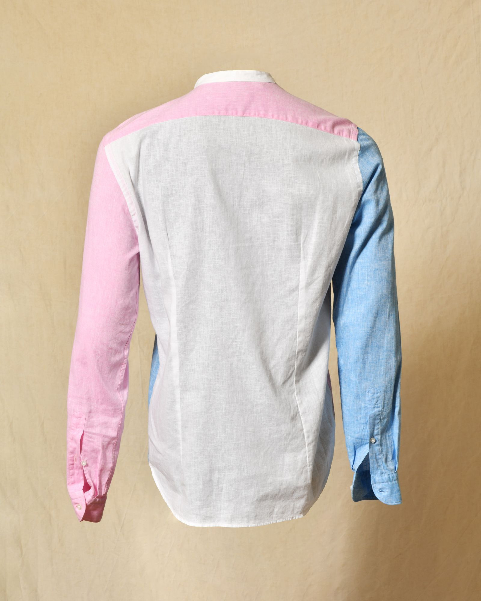 Chemise en lin bicolore Manuel Ritz