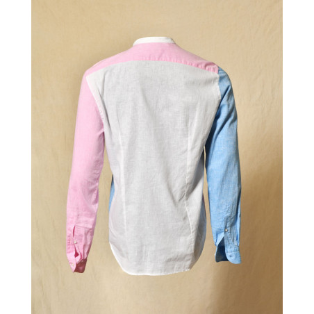 Chemise en lin bicolore Manuel Ritz