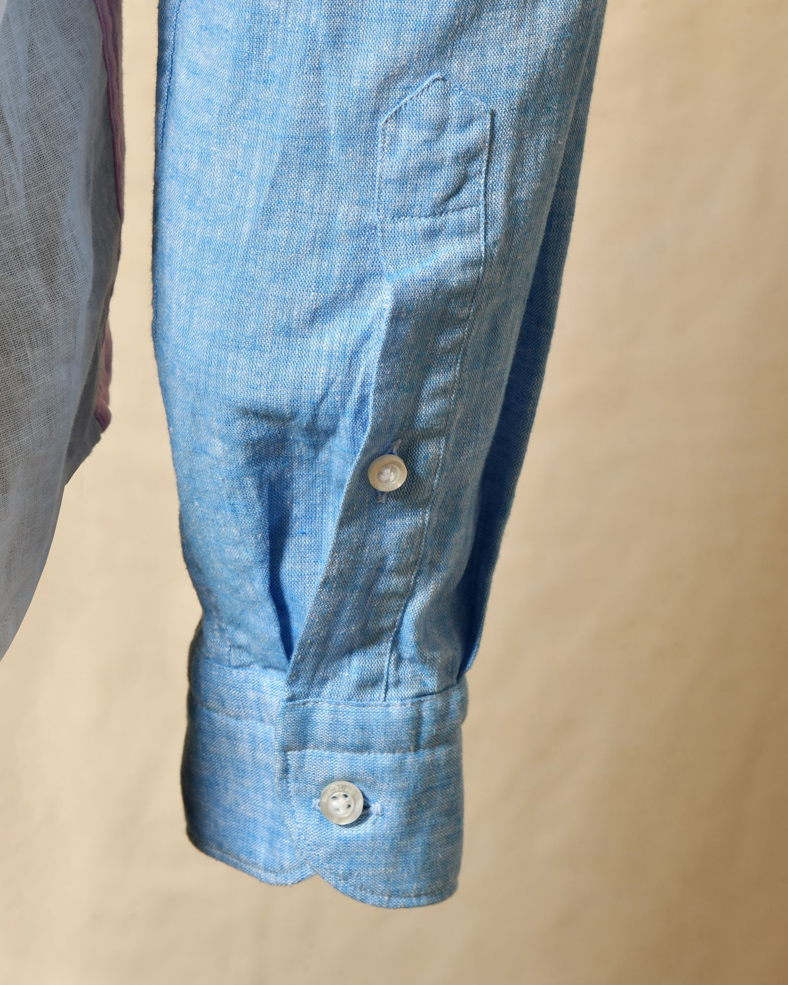 Chemise en lin bicolore Manuel Ritz